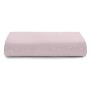 Jg De Cama Simples Malha 3pçs Casal Rosê Natural