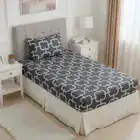 Jogo De Lençol Cama Solteiro Size 2 Peças Box Estampado Com Elástico Malha 100% Algodão Cozzilar Toque Macio Hotel Pousada Modelo 9 - Imagem 9