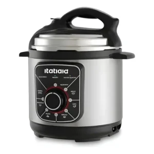 Panela De Pressão Elétrica Essencial Inox Itatiaia 5l 900w Preto 220v