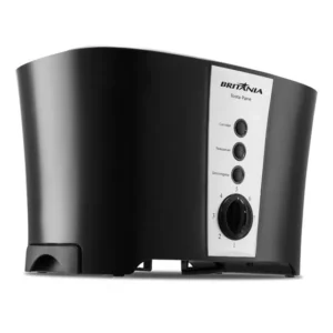 Torradeira Tosta Pane 3 em 1 Inox 7 Níveis Pés Antiderrapantes 850W Cor Preto Britânia