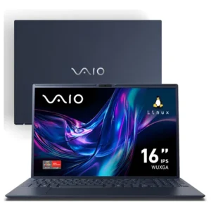 Notebook Vaio Fe16 Amd Ryzen 7 5825u Linux 8gb RAM 512gb Ssd Wi-Fi 6 Tela 16" Ips Wuxga Antirreflexo - Cinza Grafite Vjfe69f11xb0321h - Permite upgrade de memória RAM e SSD