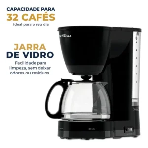 Cafeteira britânia bcf32c 32 cafés 1,2l Preto