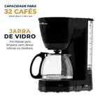 Cafeteira britânia bcf32c 32 cafés 1,2l Preto - Imagem 9