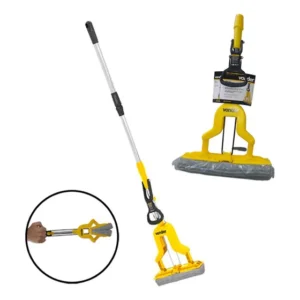 Vassoura Mágica Dobrável Mop Limpa Pisos Vonder Completo Amarelo