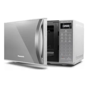 Microondas Panason21l Branco Espelhado Tecnologia Pega Fácil