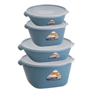 Jogo De Saladeiras Com 4 Peças Redonda Potes Travessas
