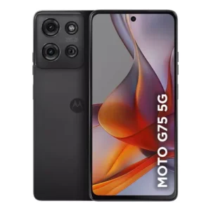 Smartphone Motorola Moto g75 5G - 256GB 16GB (8GB RAM+8GB Ram Boost) e 50MP Sony Lytia 600 Camera Moto AI Ultrarresistencia militar - Preto