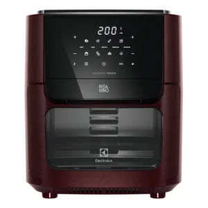 Fritadeira Air Fryer Oven Electrolux por Rita Lobo 12L Digital Vermelha Escura Experience 1700W EAF86