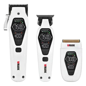 Combo De Maquina De Cabelo Profissional Wmark Ng 7602 Kit