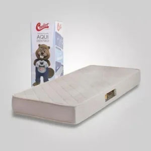 Colchão Na Caixa D Comfort Espuma D33 Castor 088x188x17cm Cor Creme