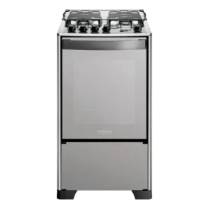 Fogão 4 Bocas Dako Magister Style Mesa Inox Espelhado Cor Preto