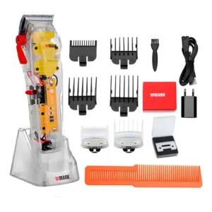 Maquina De Cortar Cabelo Wmark Ng 108s Base De Carregamento