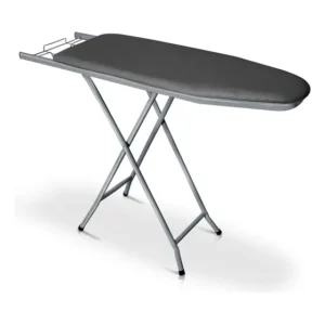 Tabua Mesa De Passar Roupa Extra Forte Aço Porta Ferro Cor Tábua De Passar Extra Forte Prata Lisa