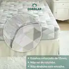 Jogo De Lençol Cama Solteiro Size 2 Peças Box Estampado Com Elástico Malha 100% Algodão Cozzilar Toque Macio Hotel Pousada Modelo 9 - Imagem 6