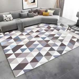 Tapete 2,00x1,40 Belga Antiderrapante Moderno Geométrico Sala E Quarto Luxo Fácil De Limpar Cores Cor Cinza Desenho Do Tecido Casa Laura Enxovais Emborrachado Tapete Médio Para Sala