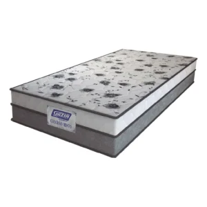 Gazin colchão solteiro espuma d33 fort 88x188x21cm cinza e branco