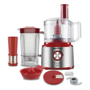 Multiprocessador Bmp2700v Turbo Inox 5 Em 1 Britânia Vermelho 220v