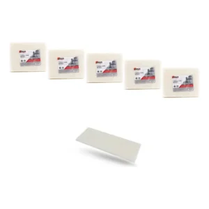 Esponja Fibra Branca Limpeza Kit 5 Branco