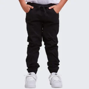 Calça Infantil Jeans Jogger Masculina Menino Com Punho