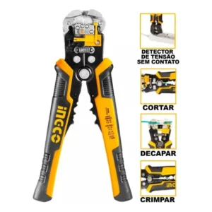 Alicate 4 Em 1 Corta Desencapa Crimpa E Detecta Tensão 8.1/4
