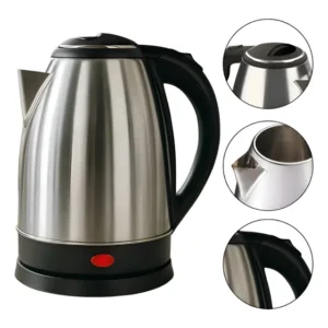 Chaleira Elétrica Jarra Inox 2 Litros Ferve Agua Rápido Café Prateado 127v