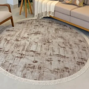Tapete Dubai 1,50x1,50 Redondo Antiderrapante Moderno