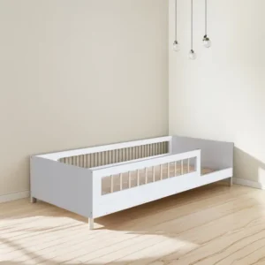 Cama Montessoriana Solteiro Affetto Branco Completa Móveis Branco