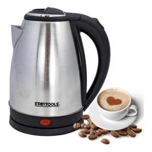 Chaleira Elétrica 220v 2l Inox 1500w Ferve Rápido Premium Prateado 220v