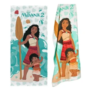 Toalha Banho Piscina Algodão Felpuda Infantil Moana Disney
