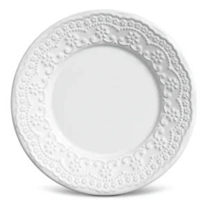 Conjunto C 6 Pratos De Sobremesa Madeleine Branco Ø20,5CM Porto Brasil