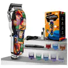 Maquina Cortar Cabelo Kemei Profissional Grafites Max-2092 Cor Estampada - Imagem 9