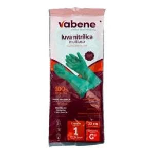 Cx C/ 36 - Luva De Borracha G Verde Vabene (36 Pares) Verde