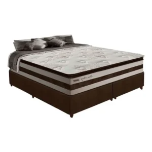 Cama Box Queen 1,58m Colchão Molas Ensacadas 30cm Love Story 158x198x68cm