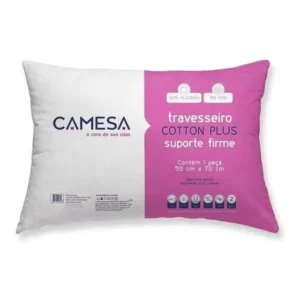 Camesa travesseiro cotton plus 180 fios suporte firme