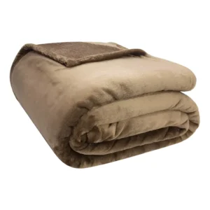Cobertor Velour 300g King 240x260 Microfibra Camesa Cor Marrom