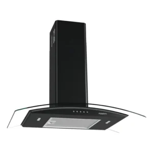 Coifa Fogatti De Parede Clean Vidro Curvo Black 75cm Cor Preto