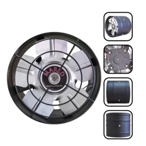 Exaustor 30 Cm C Motor Blindado Alta Temperatura Vazão 220v