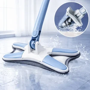 Esfregão Giratório 360° Mop Lava E Seca Com Torção de Microfibra Multiuso Limpeza Rodo