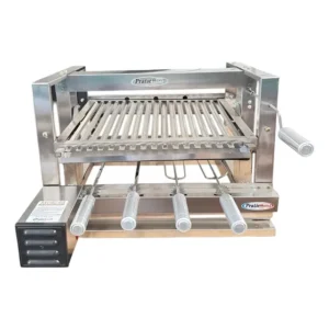 Churrasqueira Elevatória Inox Grill Com 4 Espetos E Motor