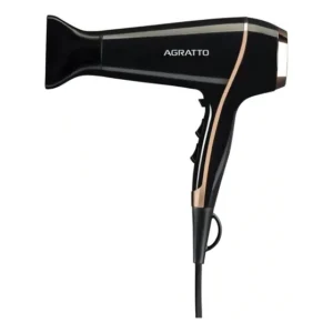 Secador de cabelos Della 1900w preto quentefrio com jato de ar Agratto