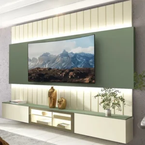 Estante Home Para Tv Até 90 Polegadas Com Led 230cm Wt