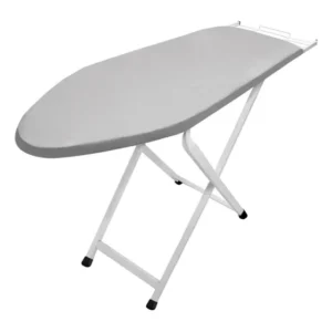 Mesa Tábua De Passar Roupa Suprema Jumbo Metalizada Prata Liso Prateado