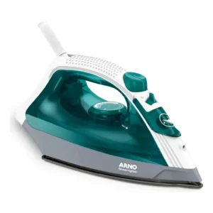 Ferro A Vapor Antiaderente Com Spray Arno Steamgliss 1200w Branco/verde 127v