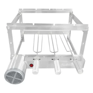 Grill Elétrico Inox 3 Espetos Cúbico