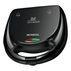 Sanduicheira Grill Elétrica 110v Preto Compacta Boa Qualidad