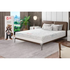 Colchão Castor Queen Na Caixa Vitagel Space Double Face D33 Cor Branco