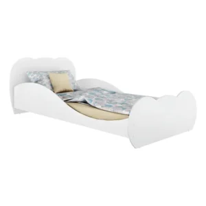 Cama Solteiro 100% Mdf Nuvem Multimóveis Fgl2761 Branca