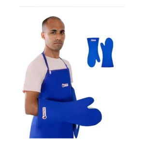 Luva Térmica Para Cozinha Profissional Até 350ºc Benetherm Azul