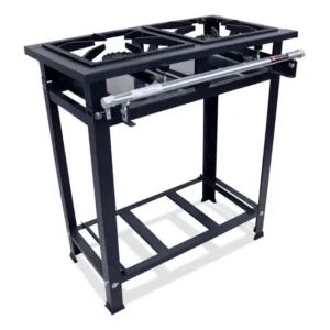 Fogão Industrial 2 Bocas Alta Pressao C/ Bandeija De Gordura Preto