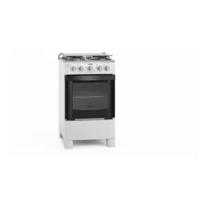 Fogão 4 Bocas Branco Itatiaia de chão Star Clean a gás Forno 51L com porta de vidro